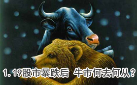 談股論金：1.19股市暴跌后 牛市何去何從？
