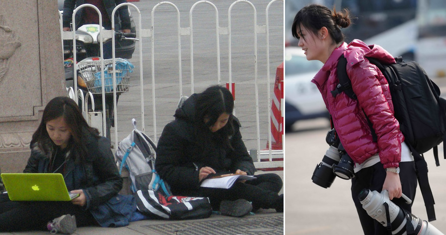 兩會(huì)采訪(fǎng)中的&ldquo;女漢子&rdquo;