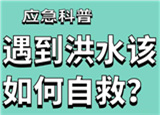汛期來臨，遇到洪水險情如何自救？