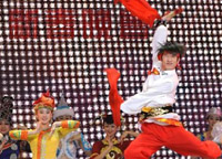 1月31日，演員在晚會(huì)上表演