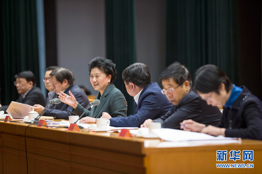 1月16日，中共中央政治局委員、國務院副總理劉延東在北京出席&ldquo;加強和改進新形勢下高校思想政治工作專題研討班&rdquo;開班式。 新華社記者崔新鈺 攝