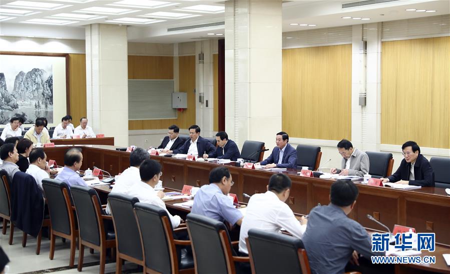 9月21日，中宣部在北京召開中央媒體駐外機(jī)構(gòu)外宣工作座談會。中共中央政治局委員、中央書記處書記、中宣部部長劉奇葆出席座談會并講話。新華社記者 謝環(huán)馳 攝 