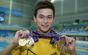 孫楊，六金一銀！