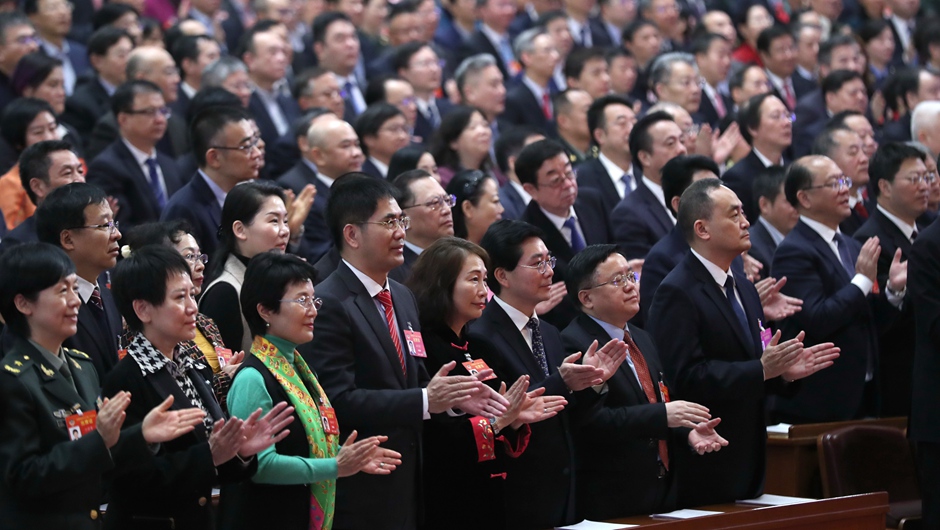 全國政協(xié)十三屆二次會議閉幕會現場