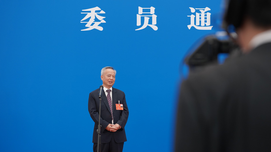 全國(guó)政協(xié)委員楊長(zhǎng)風(fēng)接受采訪(fǎng)