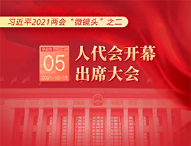 習(xí)近平2021兩會(huì)&ldquo;微鏡頭&rdquo;之二：3月5日 人代會(huì)開幕，出席大會(huì)