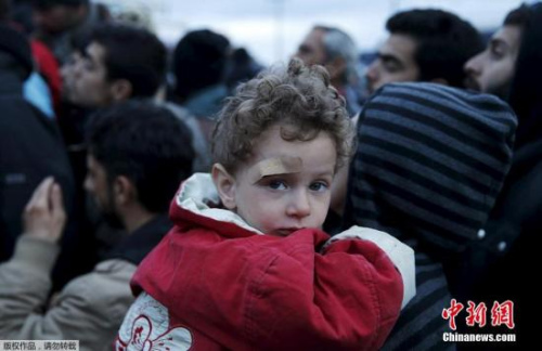 滯留希臘的難民。