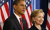 希拉里&ldquo;?；?rdquo;奧巴馬，現(xiàn)時(shí)而已？