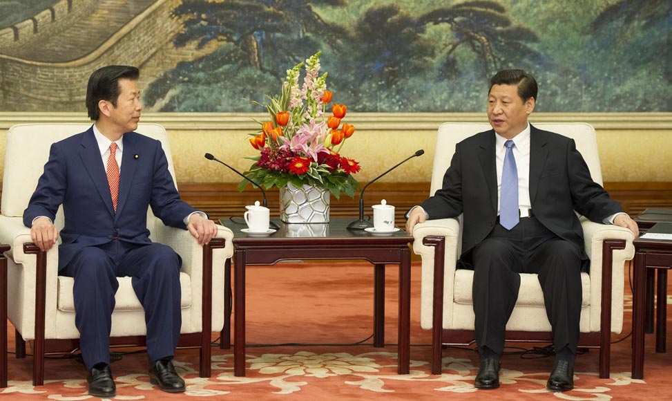 習(xí)近平會見日本公明黨黨首山口那津男